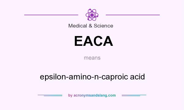 What does EACA mean? It stands for epsilon-amino-n-caproic acid