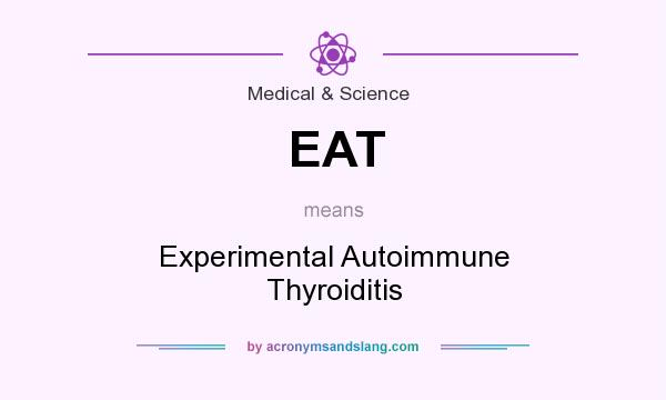 What does EAT mean? It stands for Experimental Autoimmune Thyroiditis