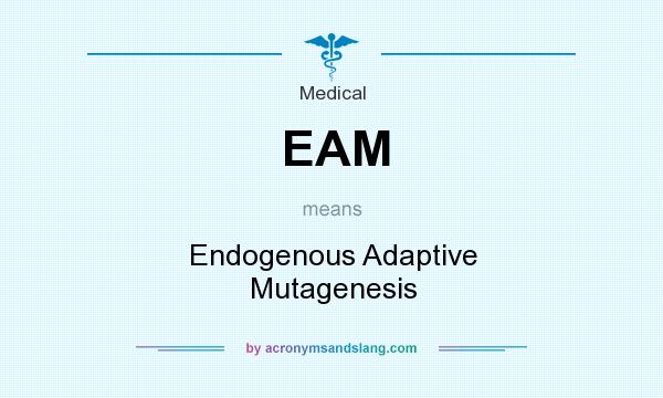 What does EAM mean? It stands for Endogenous Adaptive Mutagenesis