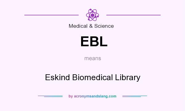 What does EBL mean? It stands for Eskind Biomedical Library
