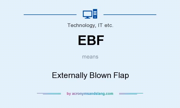 What does EBF mean? It stands for Externally Blown Flap