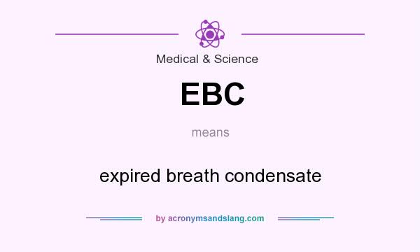 What does EBC mean? It stands for expired breath condensate