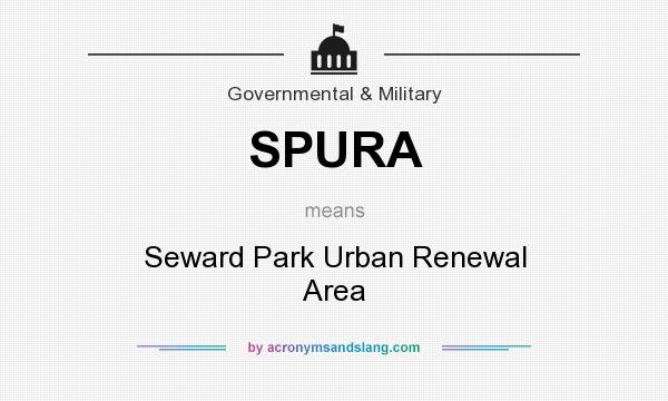 What does SPURA mean? It stands for Seward Park Urban Renewal Area