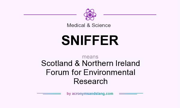 What does SNIFFER mean? It stands for Scotland & Northern Ireland Forum for Environmental Research