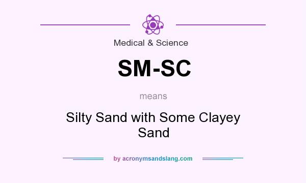 What does SM-SC mean? It stands for Silty Sand with Some Clayey Sand