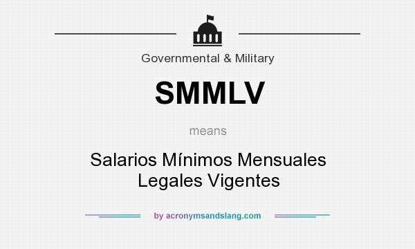 What does SMMLV mean? It stands for Salarios Mínimos Mensuales Legales Vigentes