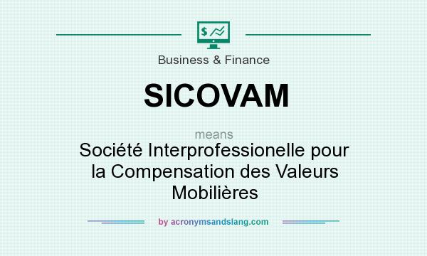 What does SICOVAM mean? It stands for Société Interprofessionelle pour la Compensation des Valeurs Mobilières
