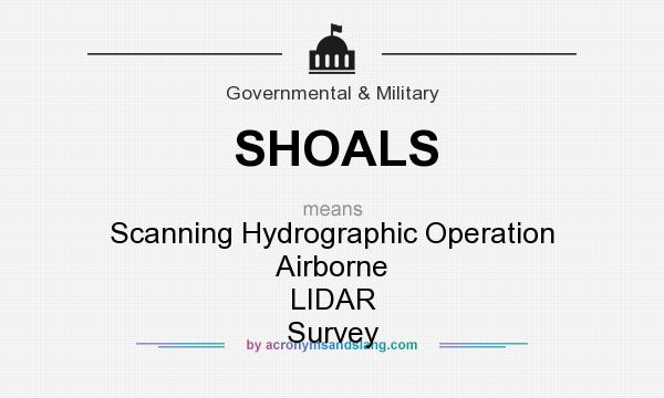 What does SHOALS mean? It stands for Scanning Hydrographic Operation Airborne LIDAR Survey