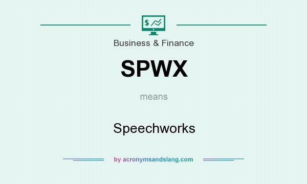 What does SPWX mean? It stands for Speechworks