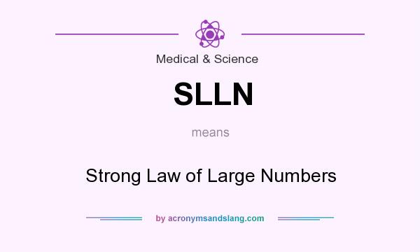 What does SLLN mean? It stands for Strong Law of Large Numbers