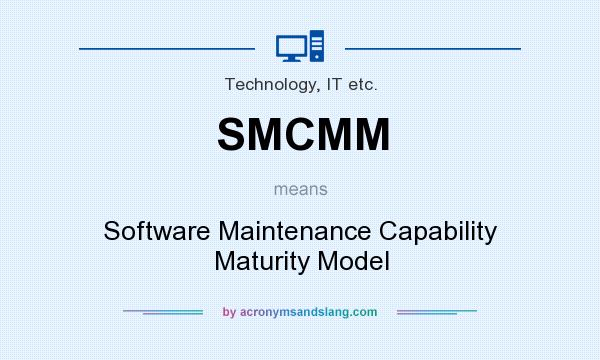 What does SMCMM mean? It stands for Software Maintenance Capability Maturity Model