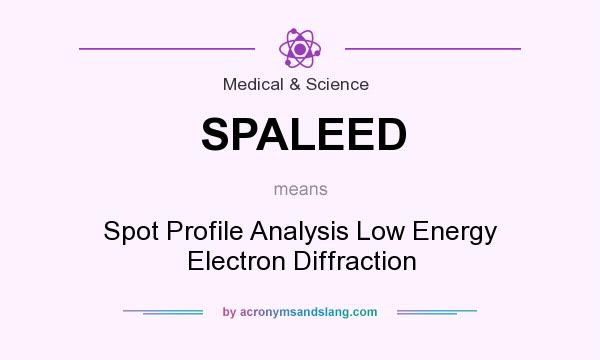What does SPALEED mean? It stands for Spot Profile Analysis Low Energy Electron Diffraction