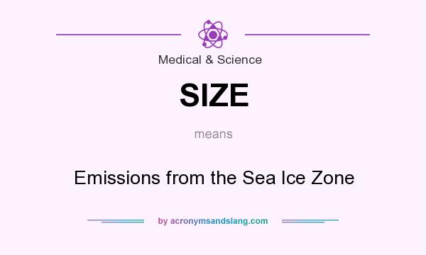 What does SIZE mean? It stands for Emissions from the Sea Ice Zone