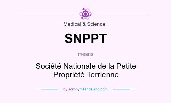 What does SNPPT mean? It stands for Société Nationale de la Petite Propriété Terrienne