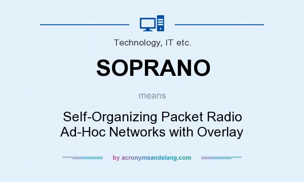 What does SOPRANO mean? It stands for Self-Organizing Packet Radio Ad-Hoc Networks with Overlay