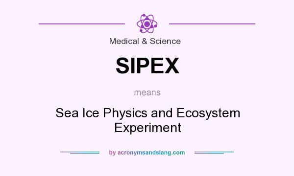 What does SIPEX mean? It stands for Sea Ice Physics and Ecosystem Experiment