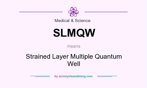 What does SLMQW mean? It stands for Strained Layer Multiple Quantum Well