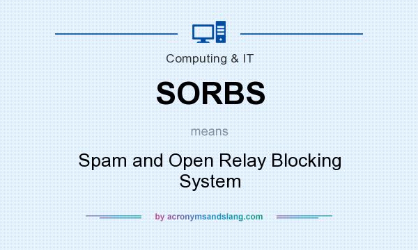 What does SORBS mean? It stands for Spam and Open Relay Blocking System