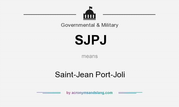 What does SJPJ mean? It stands for Saint-Jean Port-Joli