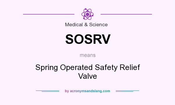 What does SOSRV mean? It stands for Spring Operated Safety Relief Valve