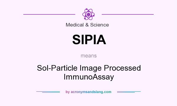 What does SIPIA mean? It stands for Sol-Particle Image Processed ImmunoAssay