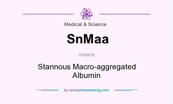 What does SnMaa mean? It stands for Stannous Macro-aggregated Albumin