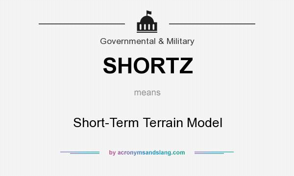 What does SHORTZ mean? It stands for Short-Term Terrain Model