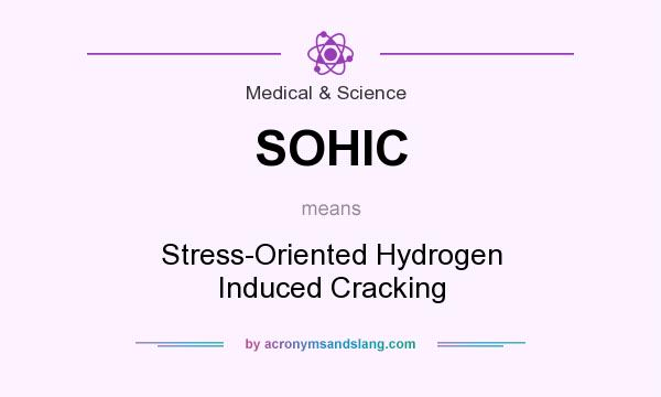 What does SOHIC mean? It stands for Stress-Oriented Hydrogen Induced Cracking