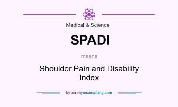 What does SPADI mean? It stands for Shoulder Pain and Disability Index