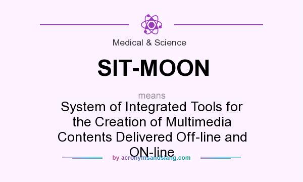 What does SIT-MOON mean? It stands for System of Integrated Tools for the Creation of Multimedia Contents Delivered Off-line and ON-line