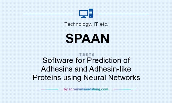 What does SPAAN mean? It stands for Software for Prediction of Adhesins and Adhesin-like Proteins using Neural Networks