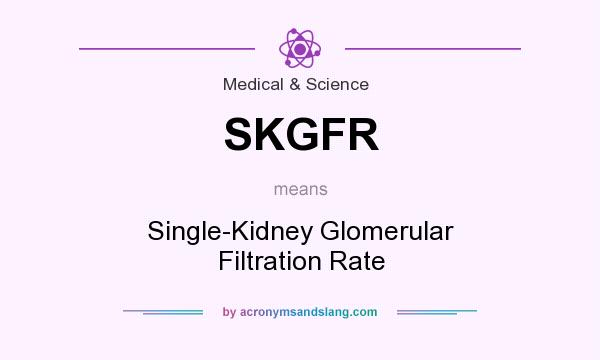 What does SKGFR mean? It stands for Single-Kidney Glomerular Filtration Rate