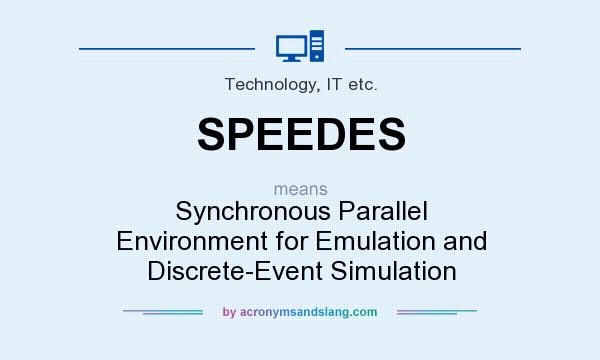 What does SPEEDES mean? It stands for Synchronous Parallel Environment for Emulation and Discrete-Event Simulation