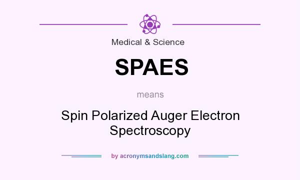 What does SPAES mean? It stands for Spin Polarized Auger Electron Spectroscopy