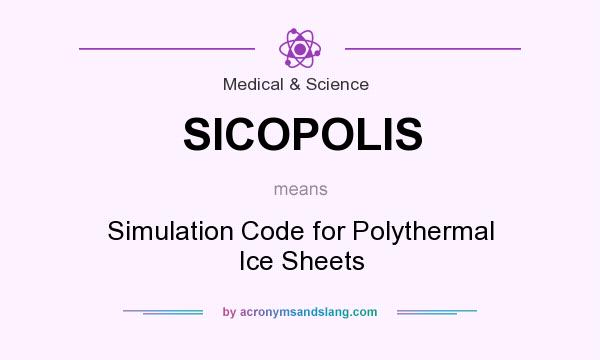 What does SICOPOLIS mean? It stands for Simulation Code for Polythermal Ice Sheets