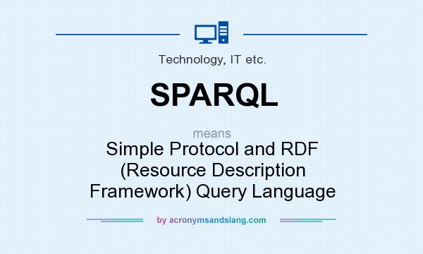 What does SPARQL mean? It stands for Simple Protocol and RDF (Resource Description Framework) Query Language