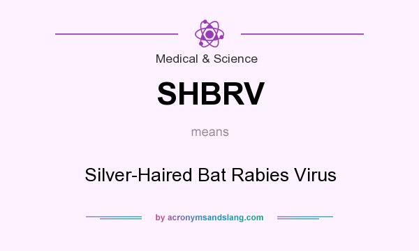 What does SHBRV mean? It stands for Silver-Haired Bat Rabies Virus