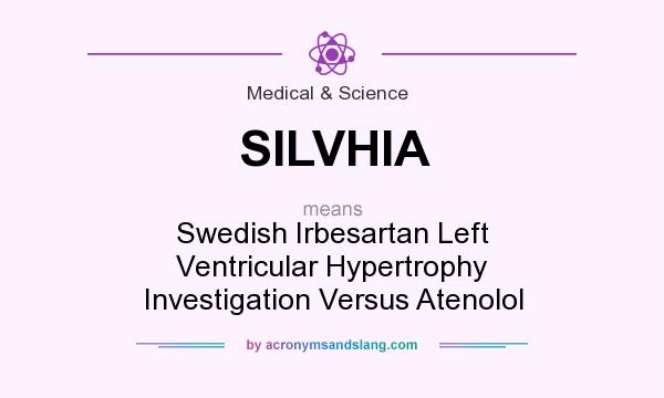 What does SILVHIA mean? It stands for Swedish Irbesartan Left Ventricular Hypertrophy Investigation Versus Atenolol