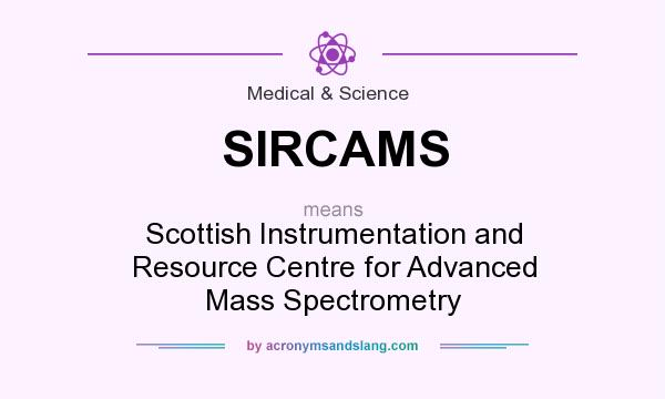 What does SIRCAMS mean? It stands for Scottish Instrumentation and Resource Centre for Advanced Mass Spectrometry