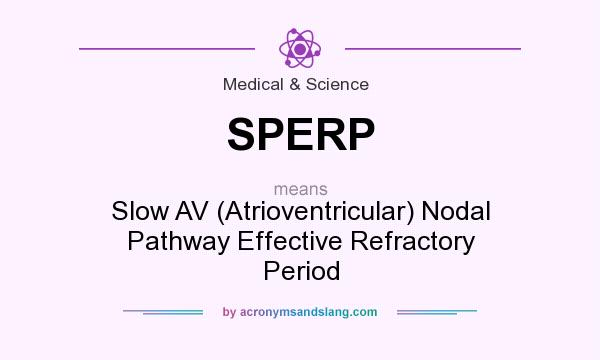 What does SPERP mean? It stands for Slow AV (Atrioventricular) Nodal Pathway Effective Refractory Period
