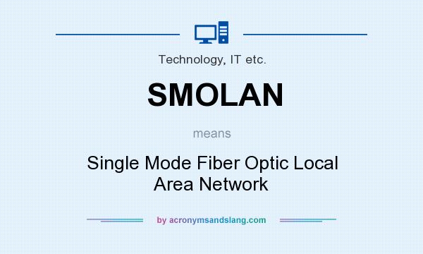 What does SMOLAN mean? It stands for Single Mode Fiber Optic Local Area Network