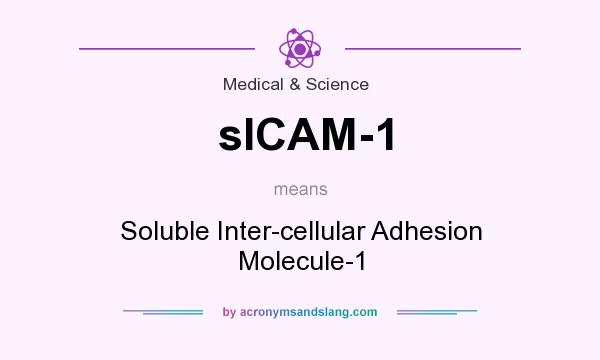 What does sICAM-1 mean? It stands for Soluble Inter-cellular Adhesion Molecule-1