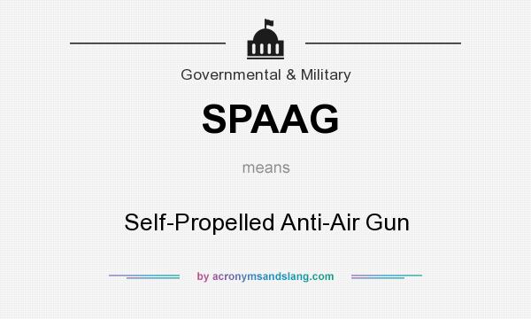 What does SPAAG mean? It stands for Self-Propelled Anti-Air Gun