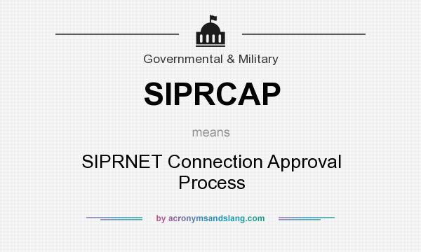 What does SIPRCAP mean? It stands for SIPRNET Connection Approval Process