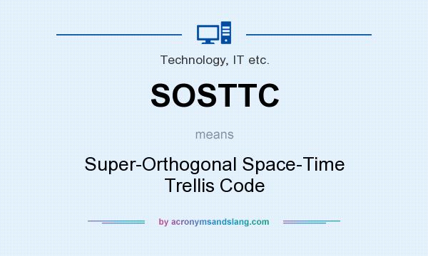 What does SOSTTC mean? It stands for Super-Orthogonal Space-Time Trellis Code