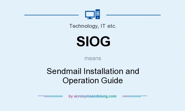 What does SIOG mean? It stands for Sendmail Installation and Operation Guide