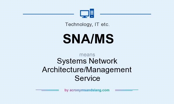 What does SNA/MS mean? It stands for Systems Network Architecture/Management Service