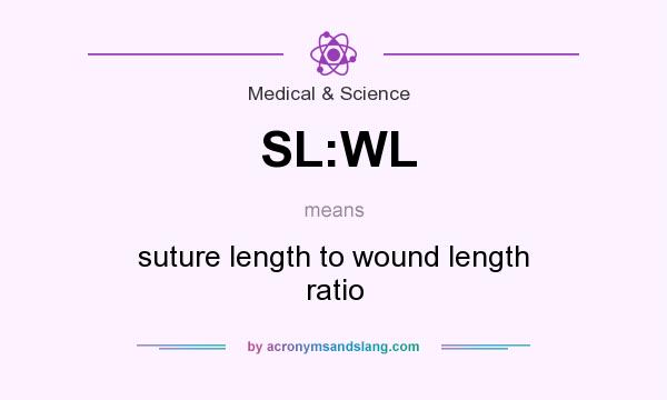 What does SL:WL mean? It stands for suture length to wound length ratio