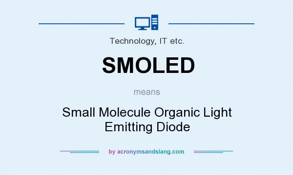 What does SMOLED mean? It stands for Small Molecule Organic Light Emitting Diode