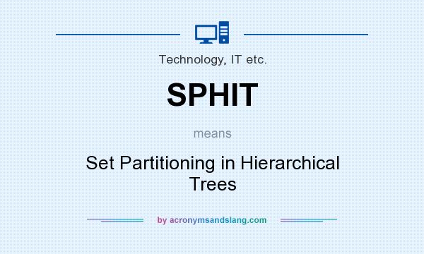 What does SPHIT mean? It stands for Set Partitioning in Hierarchical Trees